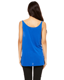 Sample of Bella 8838 - Ladies' Slouchy Tank in TRUE ROYAL from side back