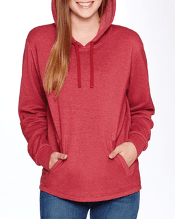 Sample of Next Level 9300 - Unisex PCH Pullover Hoody in CARDINAL from side front