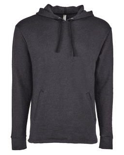 Sample of Next Level 9300 - Unisex PCH Pullover Hoody in HEATHER BLACK from side front