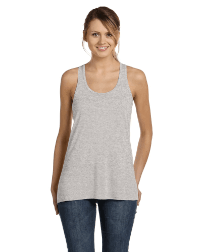 Sample of Ladies' Flowy Racerback Tank in ATHLETIC HEATHER style