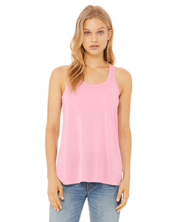 Sample of Ladies' Flowy Racerback Tank in LILAC from side front