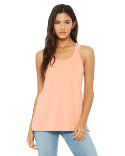 Sample of Ladies' Flowy Racerback Tank in SUNSET from side front