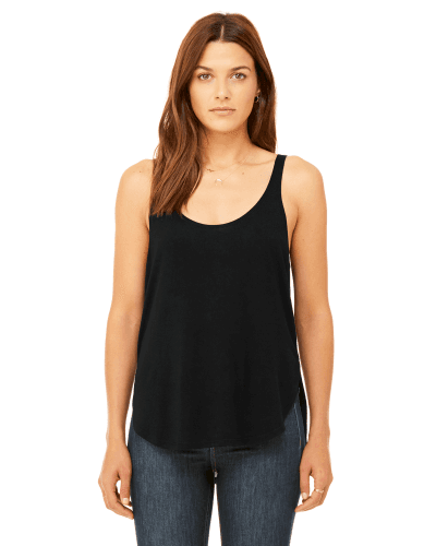 Sample of Bella B8802 - Ladies' Flowy Side Slit Tank in BLACK style