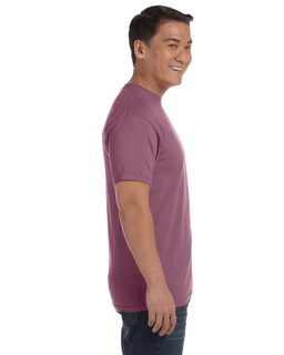 Sample of Comfort Colors C1717 - Adult Heavyweight RS T-Shirt in BERRY from side sleeveleft