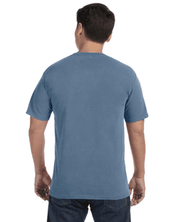 Sample of Comfort Colors C1717 - Adult Heavyweight RS T-Shirt in BLUE JEAN from side back