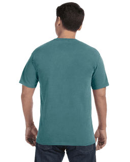 Sample of Comfort Colors C1717 - Adult Heavyweight RS T-Shirt in BLUE SPRUCE from side back