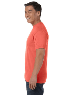 Sample of Comfort Colors C1717 - Adult Heavyweight RS T-Shirt in BRIGHT SALMON from side sleeveright