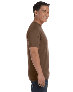 Sample of Comfort Colors C1717 - Adult Heavyweight RS T-Shirt in BROWN from side sleeveleft