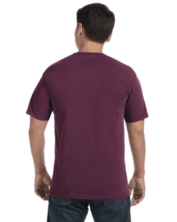 Sample of Comfort Colors C1717 - Adult Heavyweight RS T-Shirt in BURGUNDY from side back