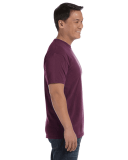 Sample of Comfort Colors C1717 - Adult Heavyweight RS T-Shirt in BURGUNDY from side sleeveleft