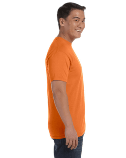 Sample of Comfort Colors C1717 - Adult Heavyweight RS T-Shirt in BURNT ORANGE from side sleeveleft