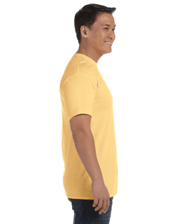 Sample of Comfort Colors C1717 - Adult Heavyweight RS T-Shirt in BUTTER from side sleeveleft