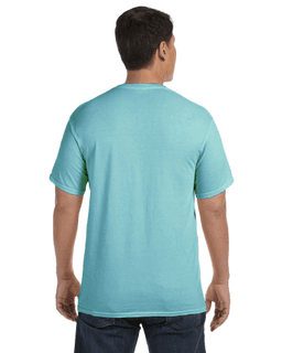 Sample of Comfort Colors C1717 - Adult Heavyweight RS T-Shirt in CHALKY MINT from side back