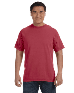 Sample of Comfort Colors C1717 - Adult Heavyweight RS T-Shirt in CHILI from side front