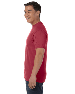 Sample of Comfort Colors C1717 - Adult Heavyweight RS T-Shirt in CHILI from side sleeveright