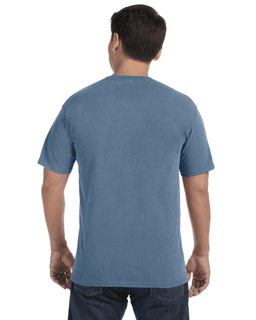 Sample of Comfort Colors C1717 - Adult Heavyweight RS T-Shirt in CHINA BLUE from side back