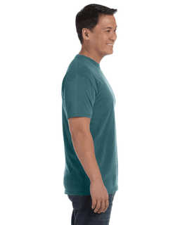 Sample of Comfort Colors C1717 - Adult Heavyweight RS T-Shirt in EMERALD from side sleeveleft