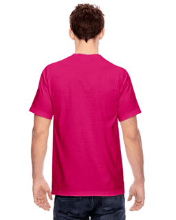 Sample of Comfort Colors C1717 - Adult Heavyweight RS T-Shirt in HELICONIA from side back