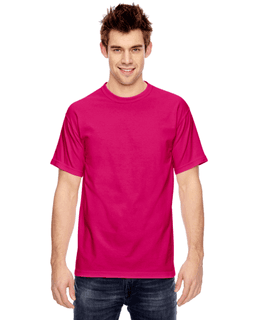 Sample of Comfort Colors C1717 - Adult Heavyweight RS T-Shirt in HELICONIA from side front