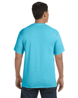 Sample of Comfort Colors C1717 - Adult Heavyweight RS T-Shirt in LAGOON BLUE from side back