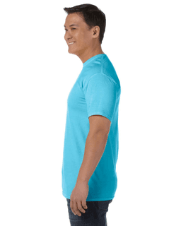 Sample of Comfort Colors C1717 - Adult Heavyweight RS T-Shirt in LAGOON BLUE from side sleeveright