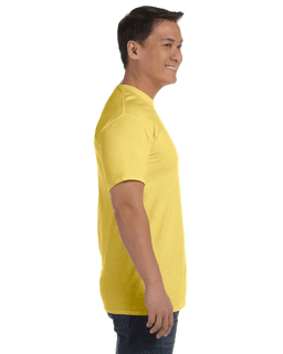 Sample of Comfort Colors C1717 - Adult Heavyweight RS T-Shirt in MAIZE from side sleeveleft