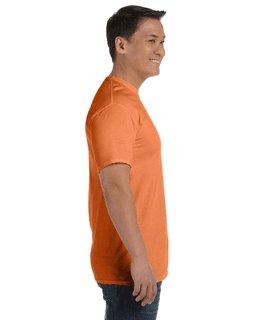 Sample of Comfort Colors C1717 - Adult Heavyweight RS T-Shirt in MANGO from side sleeveleft