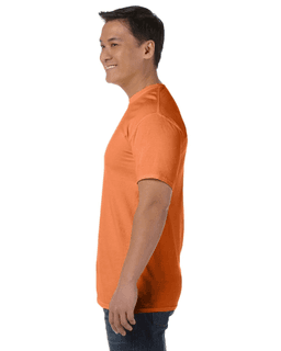 Sample of Comfort Colors C1717 - Adult Heavyweight RS T-Shirt in MANGO from side sleeveright