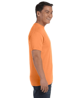 Sample of Comfort Colors C1717 - Adult Heavyweight RS T-Shirt in MELON from side sleeveleft