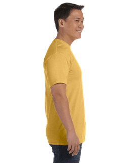 Sample of Comfort Colors C1717 - Adult Heavyweight RS T-Shirt in MUSTARD from side sleeveleft