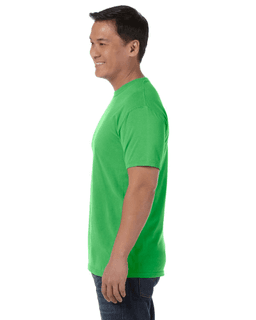 Sample of Comfort Colors C1717 - Adult Heavyweight RS T-Shirt in NEON GREEN from side sleeveright