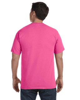 Sample of Comfort Colors C1717 - Adult Heavyweight RS T-Shirt in NEON PINK from side back