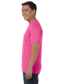 Sample of Comfort Colors C1717 - Adult Heavyweight RS T-Shirt in NEON PINK from side sleeveright