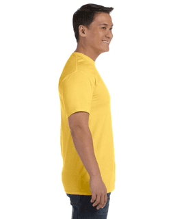 Sample of Comfort Colors C1717 - Adult Heavyweight RS T-Shirt in NEON YELLOW from side sleeveleft