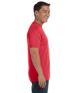 Sample of Comfort Colors C1717 - Adult Heavyweight RS T-Shirt in PAPRIKA from side sleeveleft