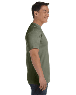 Sample of Comfort Colors C1717 - Adult Heavyweight RS T-Shirt in SAGE from side sleeveleft