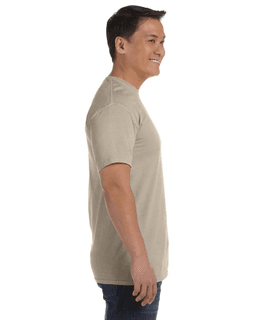 Sample of Comfort Colors C1717 - Adult Heavyweight RS T-Shirt in SANDSTONE from side sleeveleft