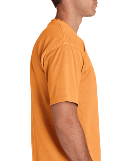 Sample of Comfort Colors C1717 - Adult Heavyweight RS T-Shirt in TANGERINE from side sleeveright