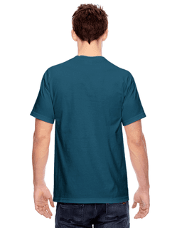 Sample of Comfort Colors C1717 - Adult Heavyweight RS T-Shirt in TOPAZ BLUE from side back