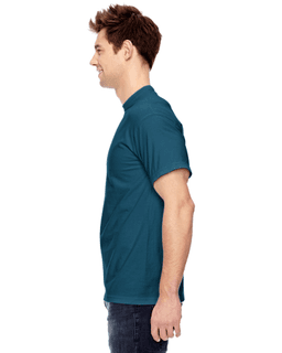 Sample of Comfort Colors C1717 - Adult Heavyweight RS T-Shirt in TOPAZ BLUE from side sleeveright