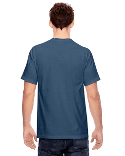 Sample of Comfort Colors C1717 - Adult Heavyweight RS T-Shirt in TRUE NAVY from side back