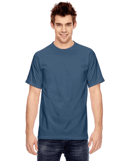 Sample of Comfort Colors C1717 - Adult Heavyweight RS T-Shirt in TRUE NAVY from side front