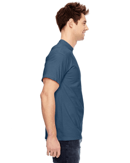 Sample of Comfort Colors C1717 - Adult Heavyweight RS T-Shirt in TRUE NAVY from side sleeveleft