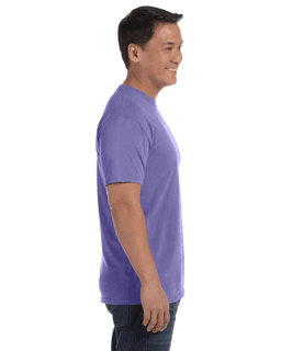 Sample of Comfort Colors C1717 - Adult Heavyweight RS T-Shirt in VIOLET from side sleeveleft