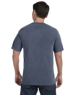 Sample of Comfort Colors C1717 - Adult Heavyweight RS T-Shirt in WASHED DENIM from side back