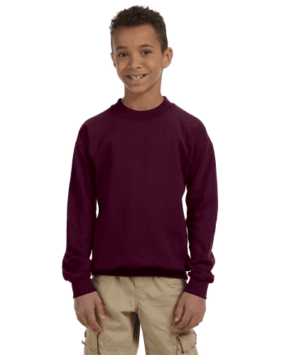 Sample of Gildan G180B - Youth Heavy Blend  8 oz., 50/50 Fleece Crew in MAROON style