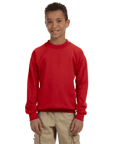 Sample of Gildan G180B - Youth Heavy Blend  8 oz., 50/50 Fleece Crew in RED style