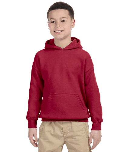 Sample of Gildan G185B - Youth 8 oz., 50/50 Hoodie in CARDINAL RED style