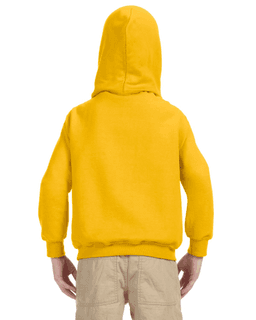 Sample of Gildan G185B - Youth 8 oz., 50/50 Hoodie in GOLD from side back