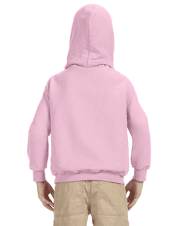 Sample of Gildan G185B - Youth 8 oz., 50/50 Hoodie in LIGHT PINK from side back